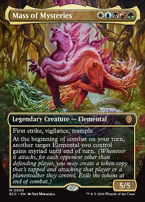 Mass of Mysteries (3) - BORDERLESS - FULL ART - Lorwyn Eclipsed Commander - Game On