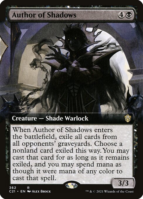 Author of Shadows (362) - EXTENDED ART - Commander 2021 - Game On