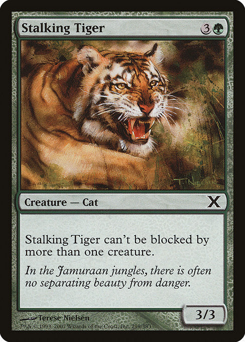 Stalking Tiger (299) (Foil) - Tenth Edition - Game On