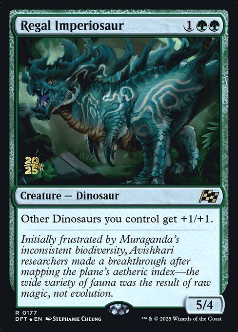 Regal Imperiosaur (177s) (Foil) - Aetherdrift Promos - Game On