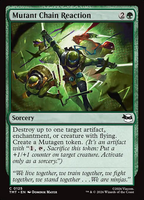Mutant Chain Reaction (125) (Foil) - Teenage Mutant Ninja Turtles - Game On