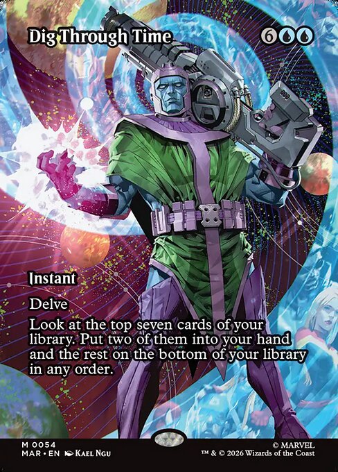 Dig Through Time (54) - BORDERLESS - FULL ART - Marvel Universe - Game On