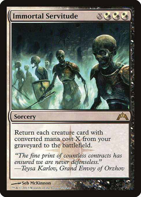 Immortal Servitude (220) (Foil) - Gatecrash - Game On