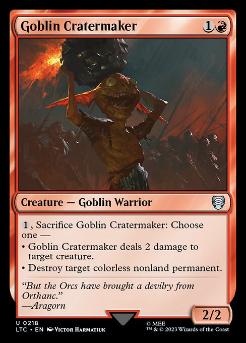 Goblin Cratermaker (218) - Tales of Middle-earth Commander - Game On