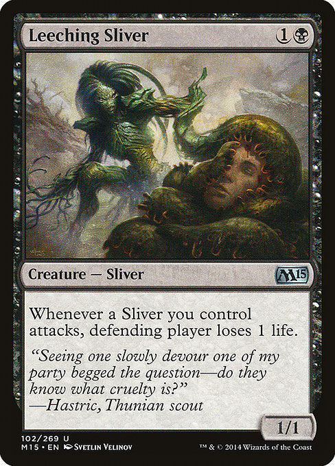 Leeching Sliver (102) (Foil) - Magic 2015 - Game On