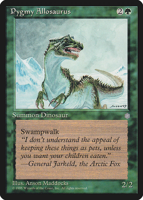 Pygmy Allosaurus (257) - Ice Age - Game On