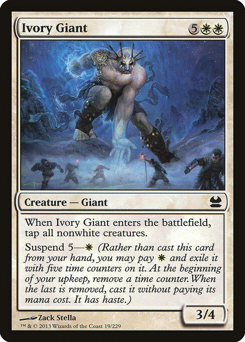 Ivory Giant (19) (Foil) - Modern Masters - Game On