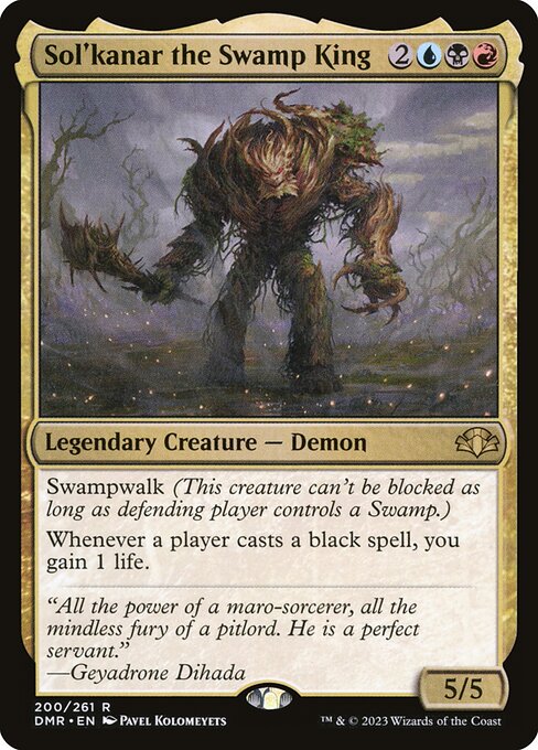 Sol'kanar the Swamp King (200) (Foil) - Dominaria Remastered - Game On