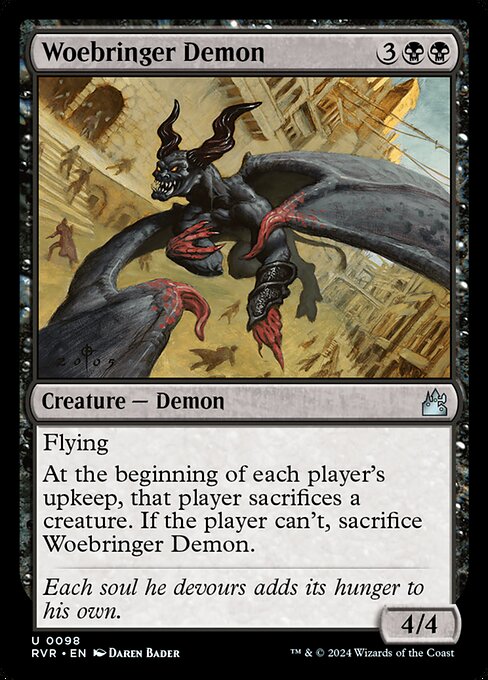 Woebringer Demon (98) (Foil) - Ravnica Remastered - Game On