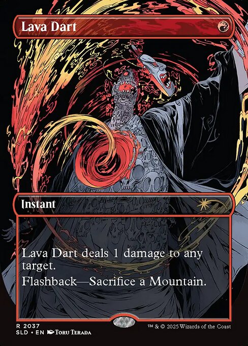 Lava Dart (2037) - BORDERLESS - FULL ART - Secret Lair Drop - Game On