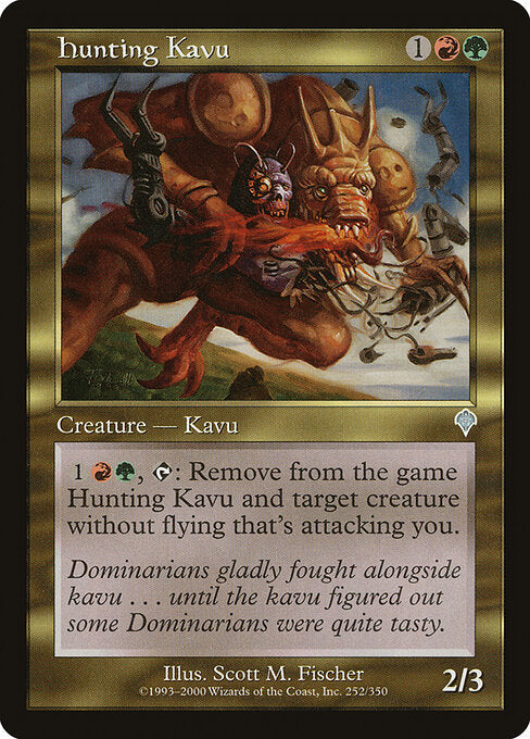 Hunting Kavu (252) (Foil) - Invasion - Game On