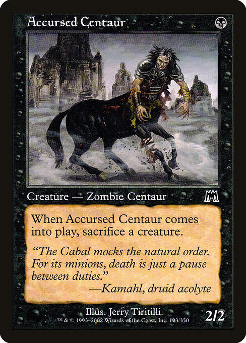 Accursed Centaur (123) - Onslaught - Game On