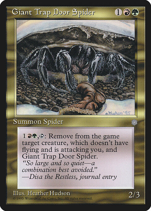 Giant Trap Door Spider (293) - Ice Age - Game On