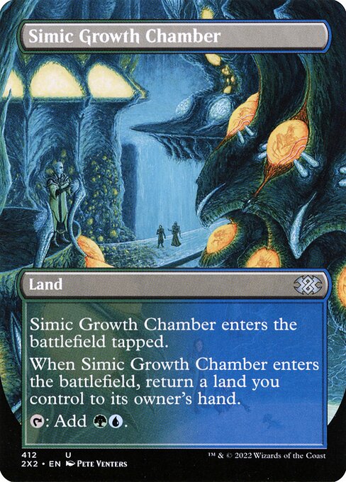 Simic Growth Chamber (412) - BORDERLESS - FULL ART (Foil) - Double Masters 2022 - Game On