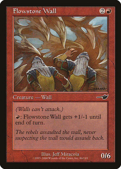Flowstone Wall (86) (Foil) - Nemesis - Game On