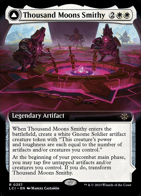 Thousand Moons Smithy // Barracks of the Thousand (357) - EXTENDED ART (Foil) - The Lost Caverns of Ixalan - Game On