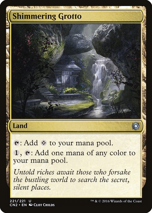 Shimmering Grotto (221) (Foil) - Conspiracy: Take the Crown - Game On