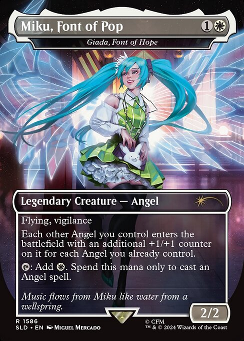 Giada, Font of Hope (1586) - BORDERLESS - FULL ART (Foil) - Secret Lair Drop - Game On