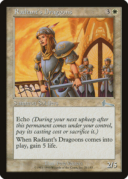 Radiant's Dragoons (21) (Foil) - Urza's Legacy - Game On