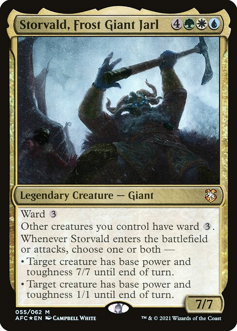 Storvald, Frost Giant Jarl (55) (Foil) - Forgotten Realms Commander - Game On