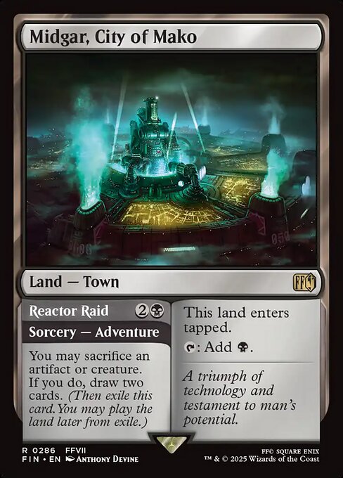 Midgar, City of Mako // Reactor Raid (286) (Foil) - Final Fantasy - Game On