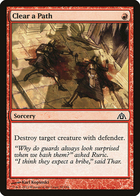 Clear a Path (32) (Foil) - Dragon's Maze - Game On