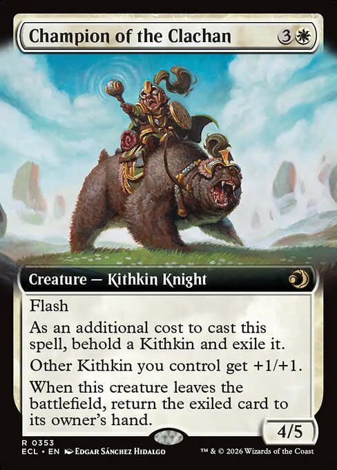 Champion of the Clachan (353) - EXTENDED ART - Lorwyn Eclipsed - Game On
