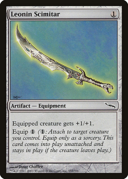 Leonin Scimitar (193) (Foil) - Mirrodin - Game On