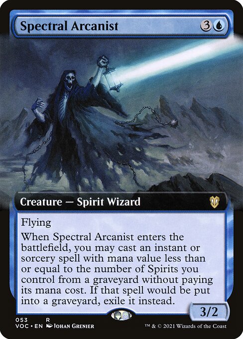 Spectral Arcanist (53) - EXTENDED ART - Crimson Vow Commander - Game On