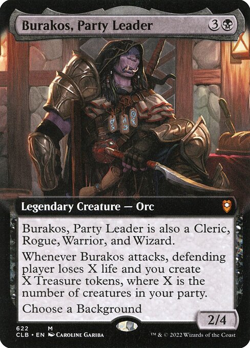 Burakos, Party Leader (622) - EXTENDED ART - Commander Legends: Battle for Baldur's Gate - Game On