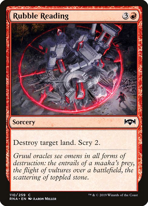 Rubble Reading (110) (Foil) - Ravnica Allegiance - Game On