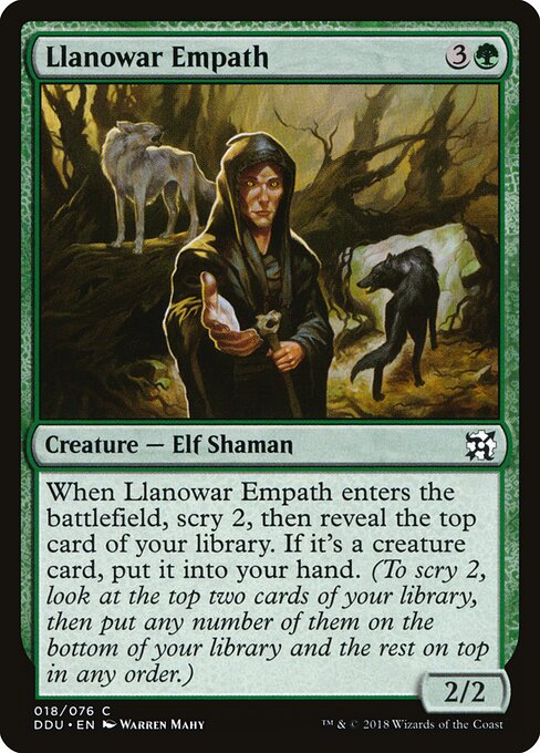 Llanowar Empath (18) - Duel Decks: Elves vs. Inventors - Game On