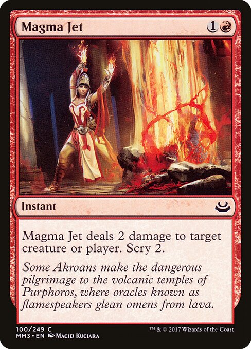 Magma Jet (100) (Foil) - Modern Masters 2017 - Game On