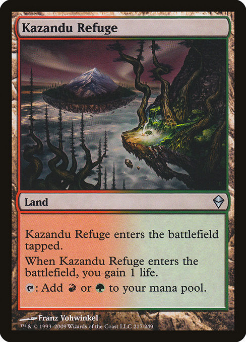 Kazandu Refuge (217) (Foil) - Zendikar - Game On