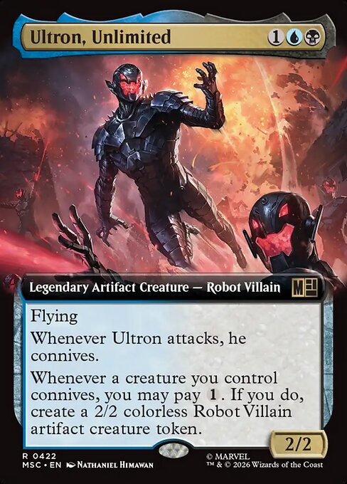 Ultron, Unlimited (422) - EXTENDED ART - Marvel Super Heroes Commander - Game On
