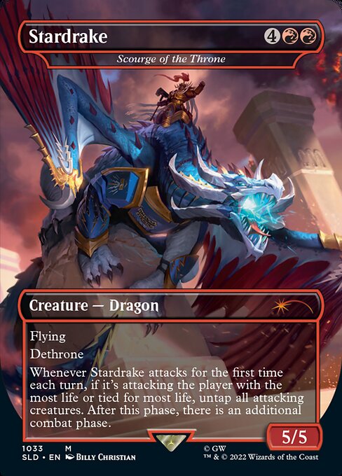 Scourge of the Throne (1033) - BORDERLESS - FULL ART (Foil) - Secret Lair Drop - Game On