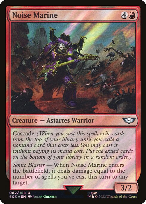 Noise Marine (82★) (Foil) - Warhammer 40,000 Commander - Game On