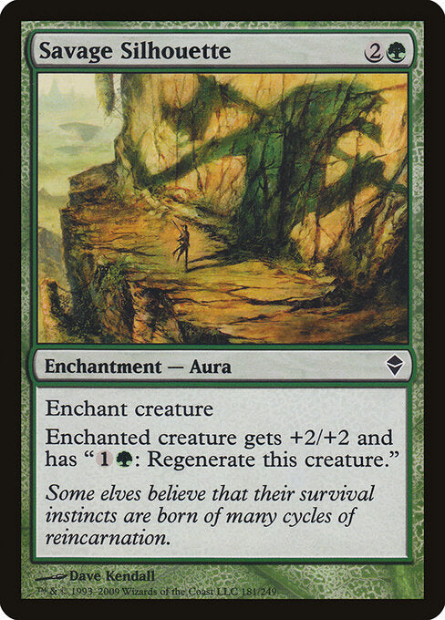 Savage Silhouette (181) (Foil) - Zendikar - Game On