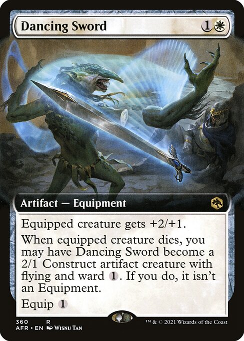Dancing Sword (360) - EXTENDED ART (Foil) - Adventures in the Forgotten Realms - Game On