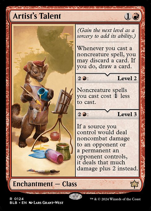 Artist's Talent (124) (Foil) - Bloomburrow - Game On