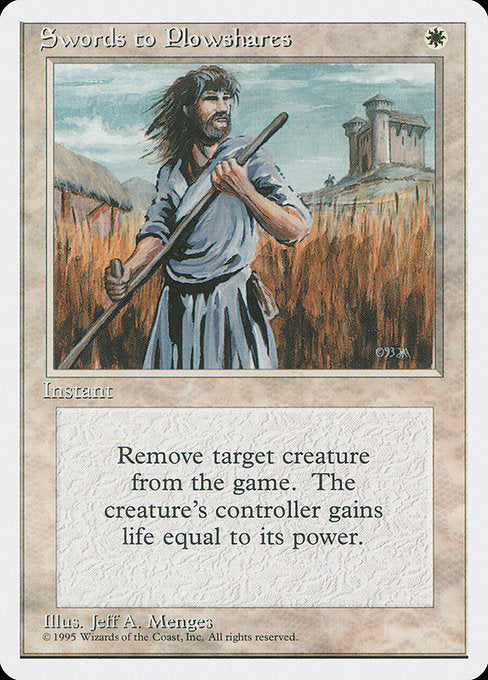Swords to Plowshares (52) - Fourth Edition - Game On