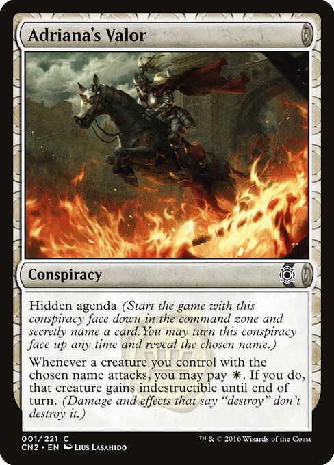 Adriana's Valor (1) (Foil) - Conspiracy: Take the Crown - Game On