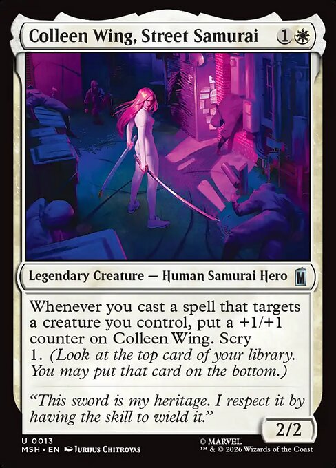 Colleen Wing, Street Samurai (13) - Marvel Super Heroes - Game On