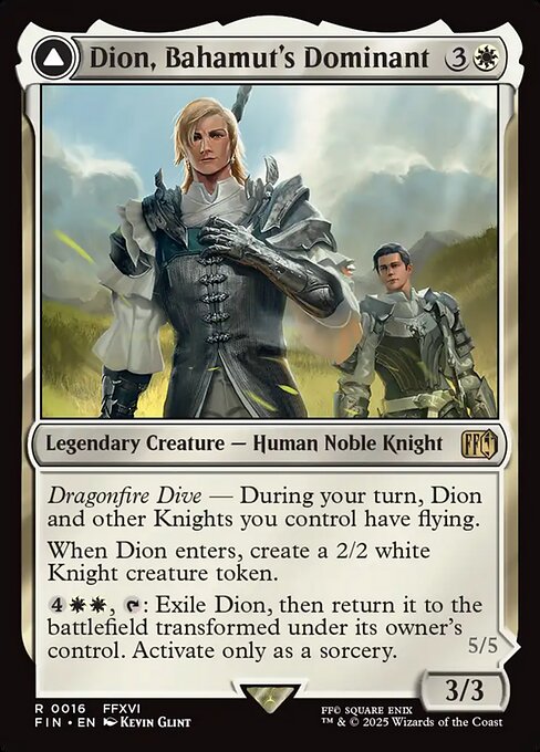 Dion, Bahamut's Dominant // Bahamut, Warden of Light (16) - Final Fantasy - Game On
