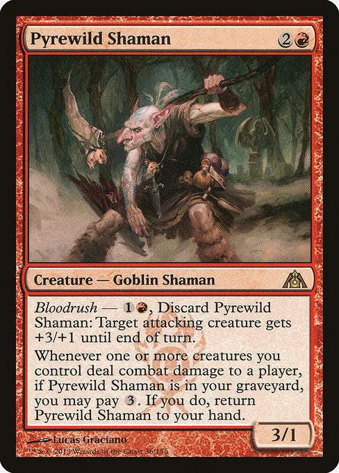 Pyrewild Shaman (36) (Foil) - Dragon's Maze - Game On