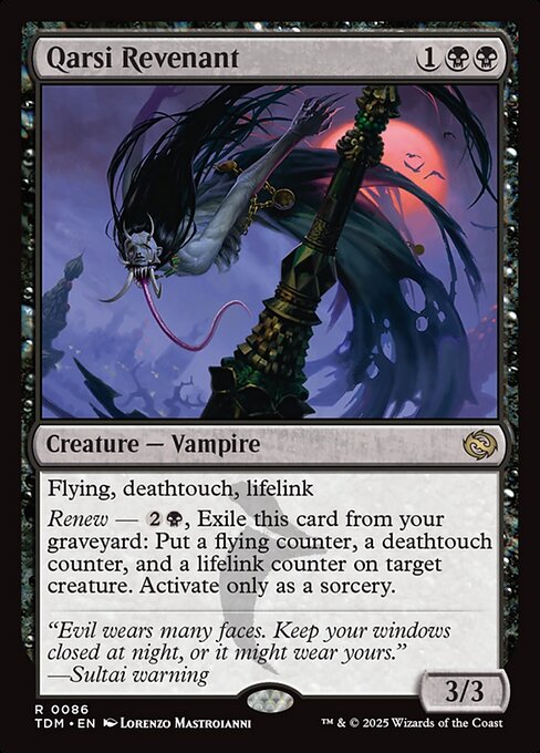 Qarsi Revenant (86) (Foil) - Tarkir: Dragonstorm - Game On