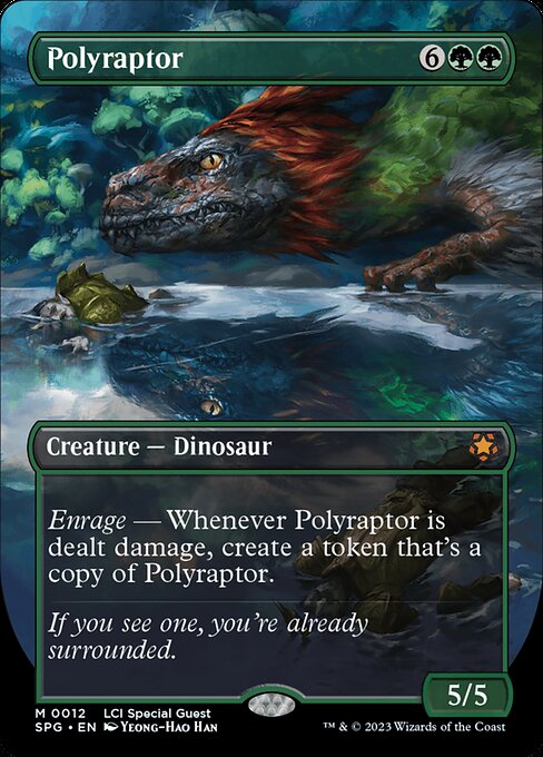 Polyraptor (12) - BORDERLESS - FULL ART - Special Guests - Game On