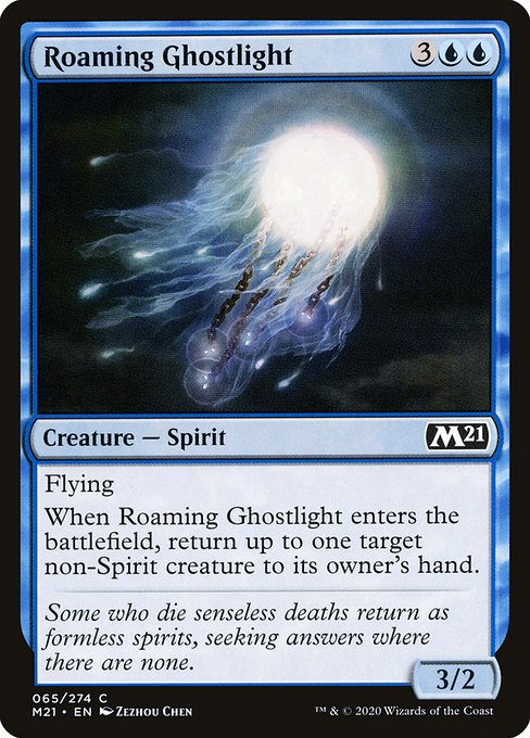 Roaming Ghostlight (65) (Foil) - Core Set 2021 - Game On