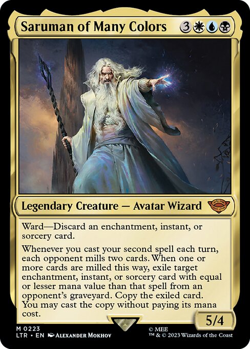 Saruman of Many Colors (223) (Foil) - The Lord of the Rings: Tales of Middle-earth - Game On