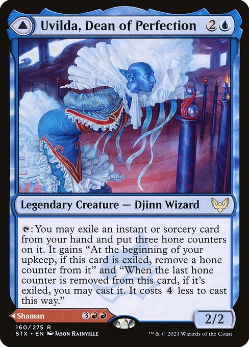 Uvilda, Dean of Perfection // Nassari, Dean of Expression (160) (Foil) - Strixhaven: School of Mages - Game On